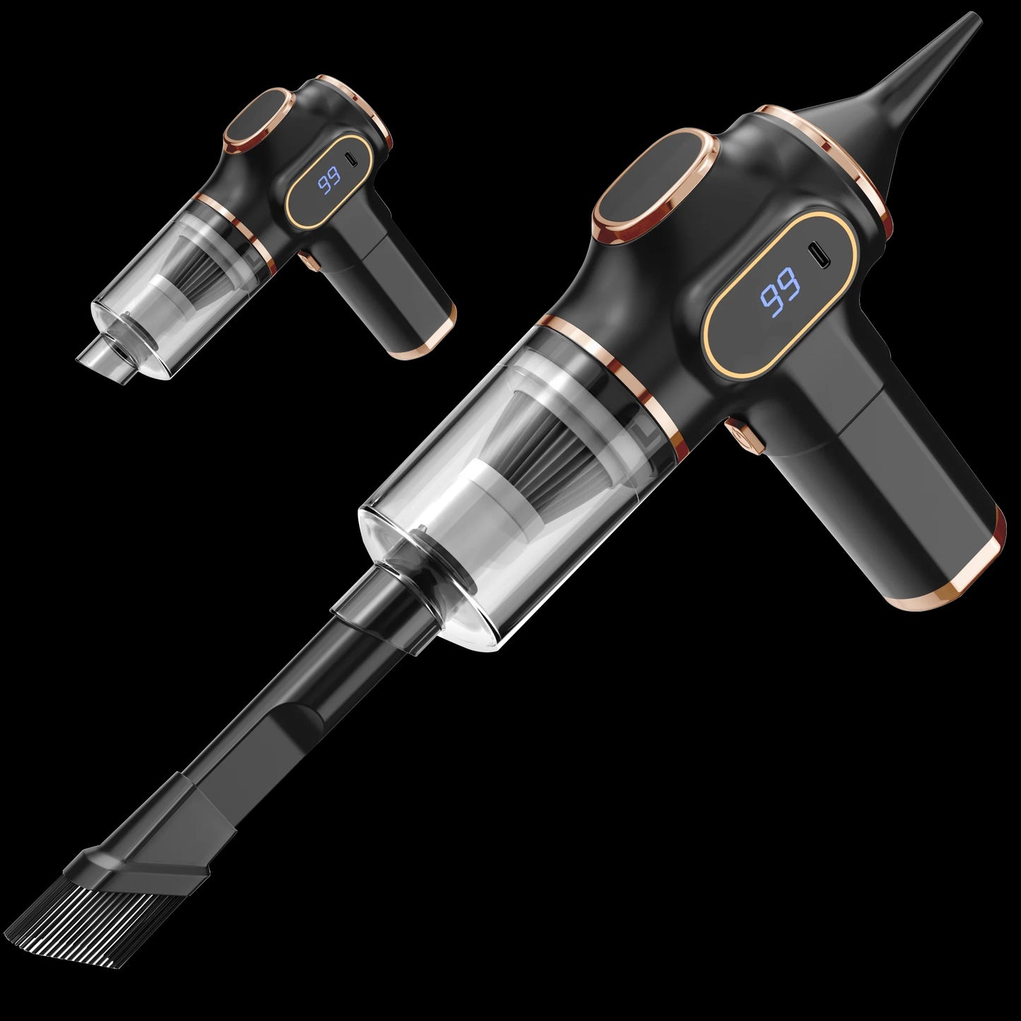 Handheld Powerful Vaccum Cleaner with LCD Display