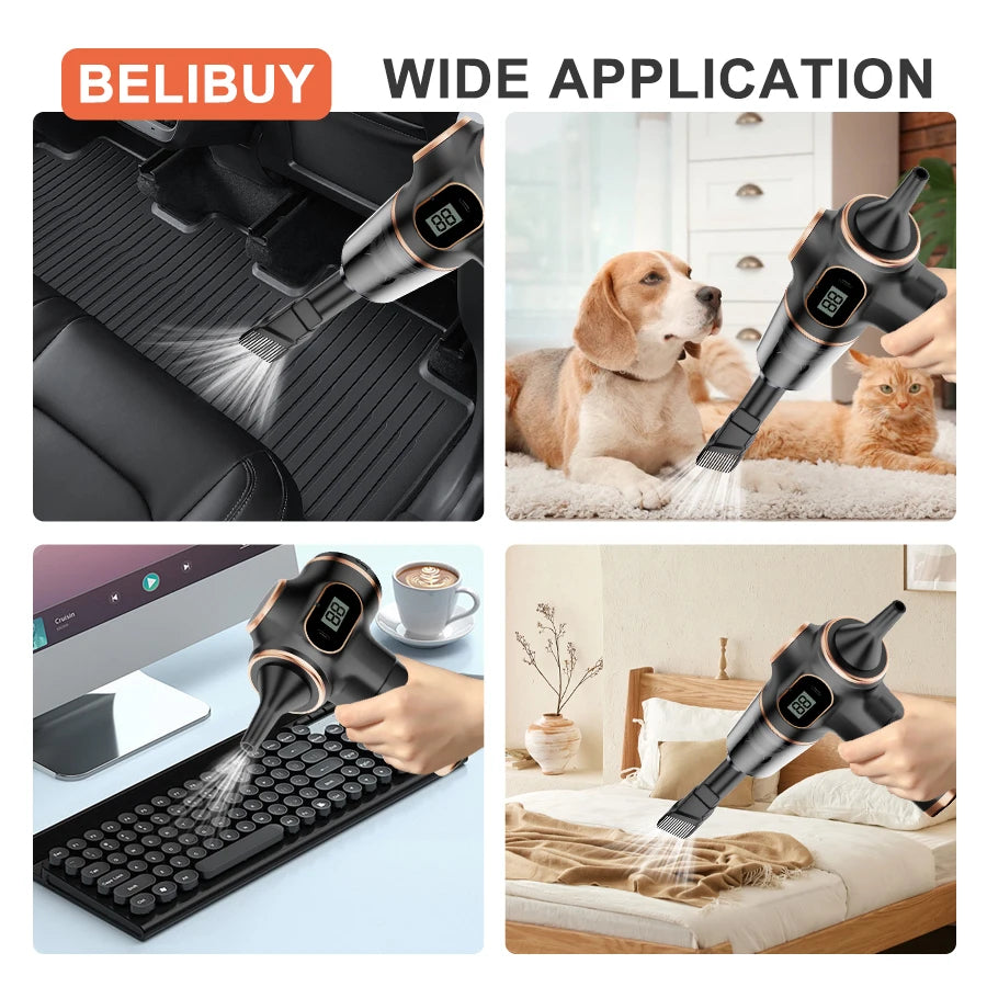 Handheld Powerful Vaccum Cleaner with LCD Display