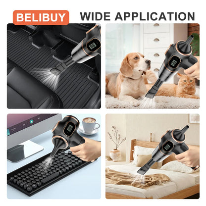 Handheld Powerful Vaccum Cleaner with LCD Display