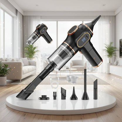 Handheld Powerful Vaccum Cleaner with LCD Display